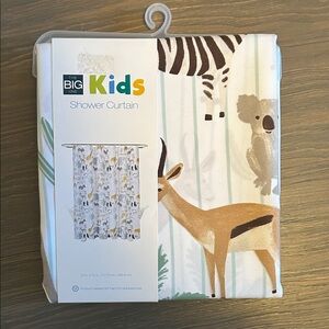 NWT The Big One Kids Jungle Animal Shower Curtain